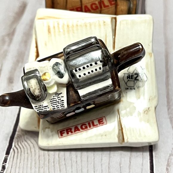 Rare Complete! Paul Cardew Designs Miniature Cash Register Teapot Sugar Box 4” - Picture 7 of 8